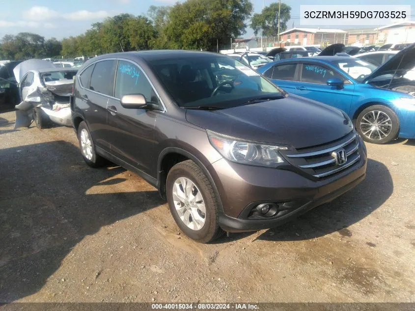 2013 Honda Cr-V Ex VIN: 3CZRM3H59DG703525 Lot: 40015034