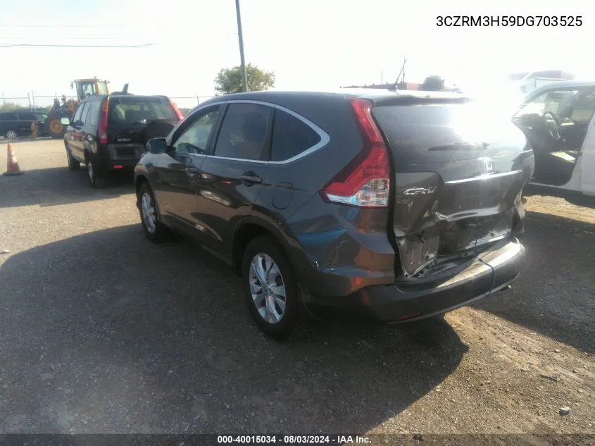 2013 Honda Cr-V Ex VIN: 3CZRM3H59DG703525 Lot: 40015034