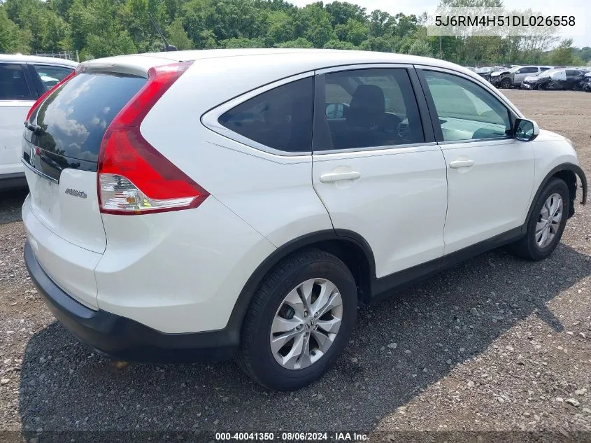 2013 Honda Cr-V Ex VIN: 5J6RM4H51DL026558 Lot: 40041350