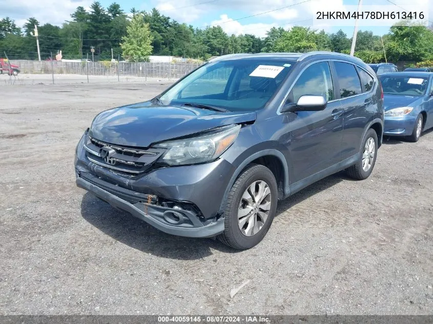 2HKRM4H78DH613416 2013 Honda Cr-V Ex-L