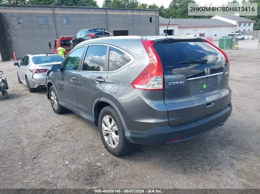 2013 Honda Cr-V Ex-L VIN: 2HKRM4H78DH613416 Lot: 40059145