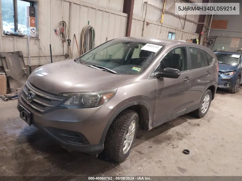 2013 Honda Cr-V Lx VIN: 5J6RM4H34DL059214 Lot: 40060762