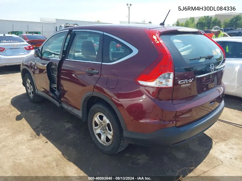 2013 Honda Cr-V Lx VIN: 5J6RM4H30DL084336 Lot: 40083840