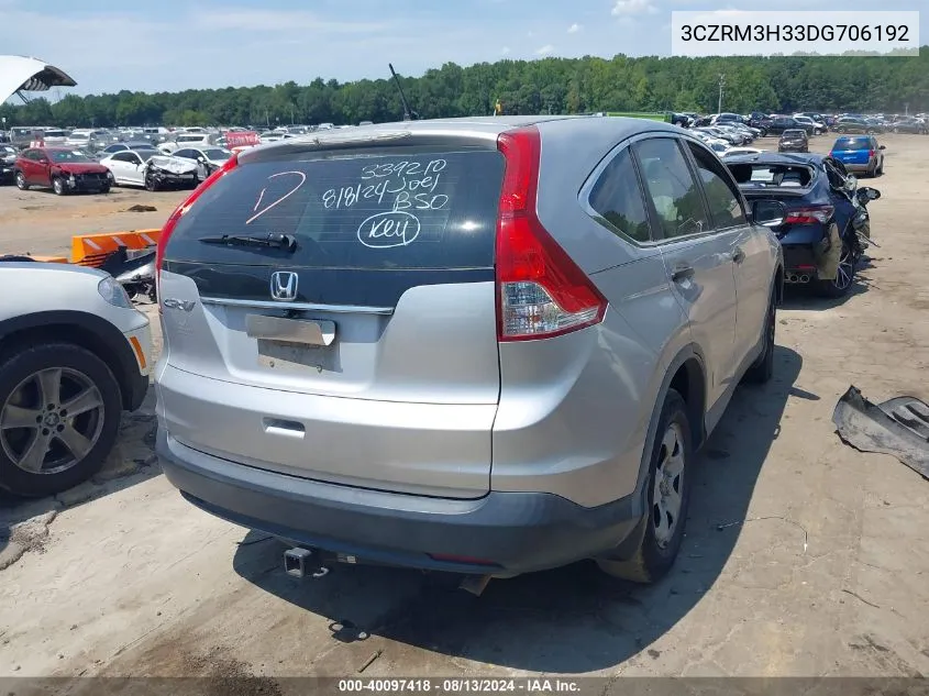 3CZRM3H33DG706192 2013 Honda Cr-V Lx