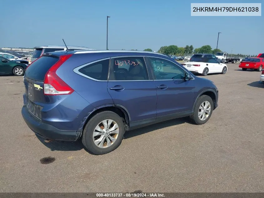 2HKRM4H79DH621038 2013 Honda Cr-V Ex-L