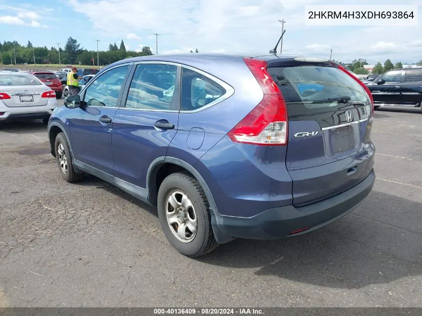 2HKRM4H3XDH693864 2013 Honda Cr-V Lx