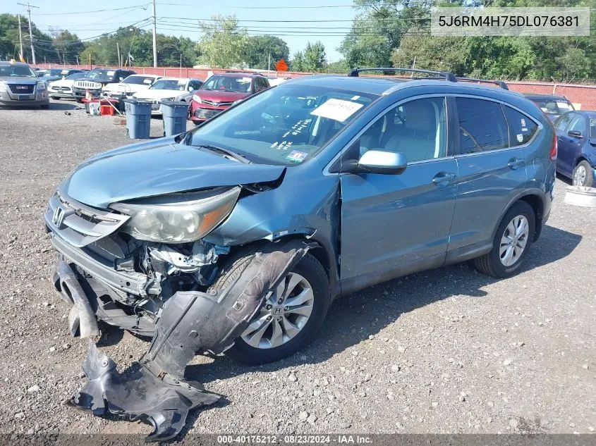 2013 Honda Cr-V Ex-L VIN: 5J6RM4H75DL076381 Lot: 40175212