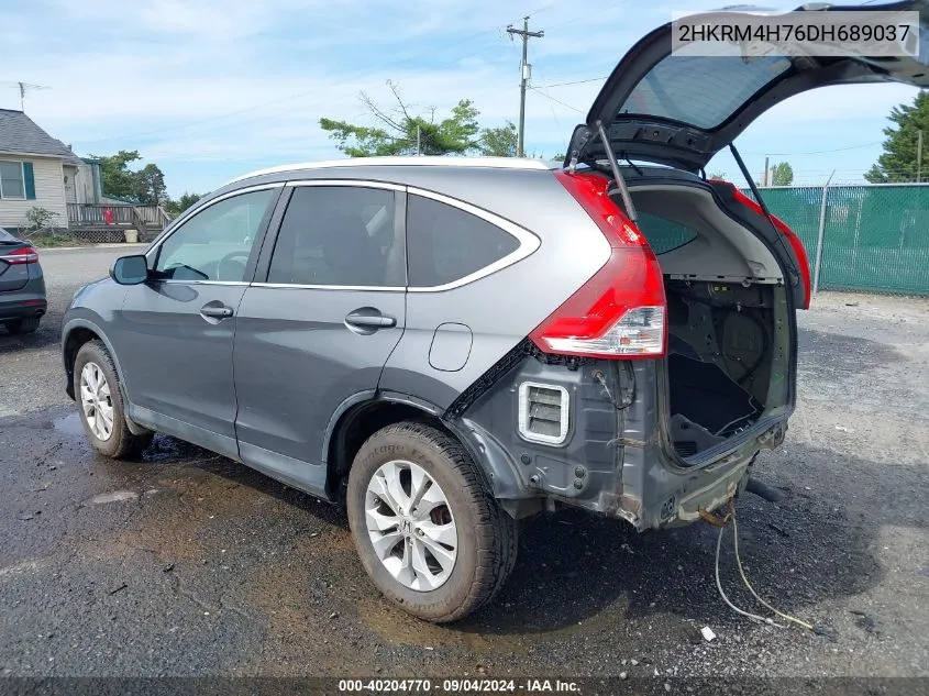 2013 Honda Cr-V Ex-L VIN: 2HKRM4H76DH689037 Lot: 40204770