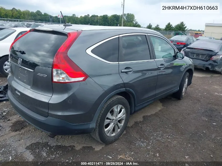 2HKRM4H7XDH610663 2013 Honda Cr-V Ex-L