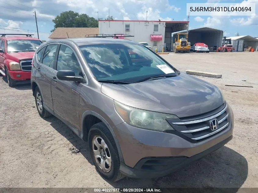 2013 Honda Cr-V Lx VIN: 5J6RM3H31DL040694 Lot: 40227577