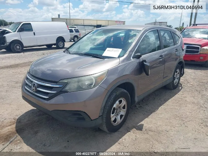 5J6RM3H31DL040694 2013 Honda Cr-V Lx