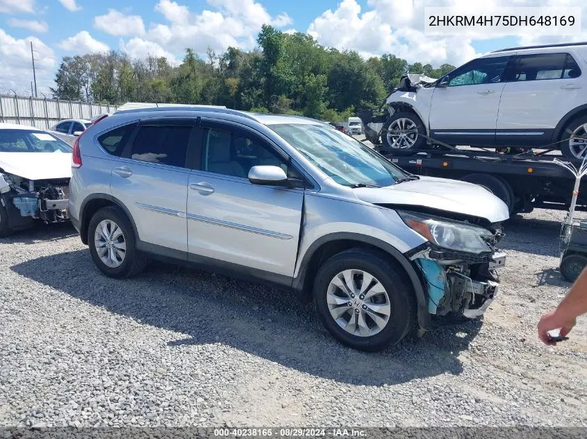 2013 Honda Cr-V Ex-L VIN: 2HKRM4H75DH648169 Lot: 40238165