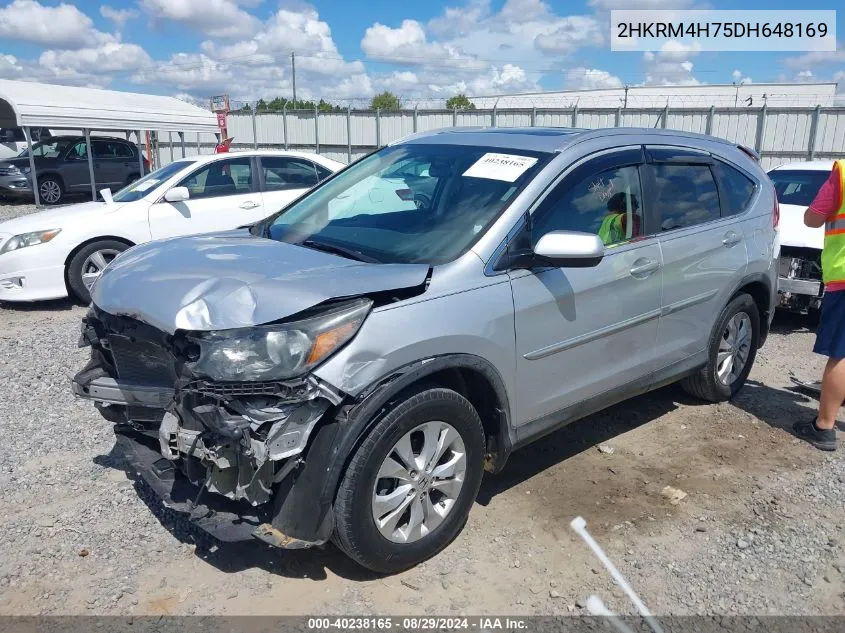 2HKRM4H75DH648169 2013 Honda Cr-V Ex-L