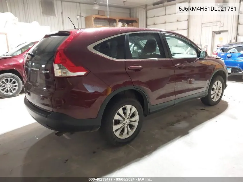 2013 Honda Cr-V Ex VIN: 5J6RM4H51DL021781 Lot: 40239477