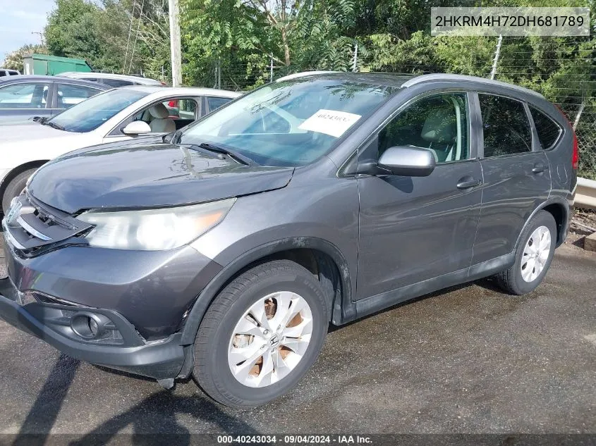 2HKRM4H72DH681789 2013 Honda Cr-V Ex-L