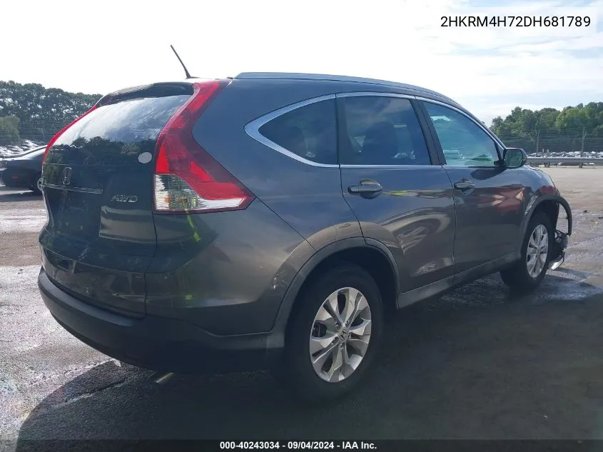 2HKRM4H72DH681789 2013 Honda Cr-V Ex-L