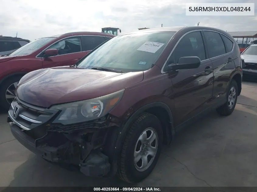 2013 Honda Cr-V Lx VIN: 5J6RM3H3XDL048244 Lot: 40253664