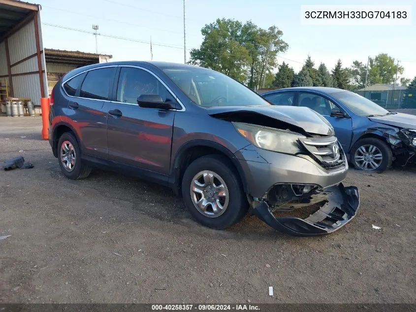 2013 Honda Cr-V Lx VIN: 3CZRM3H33DG704183 Lot: 40258357