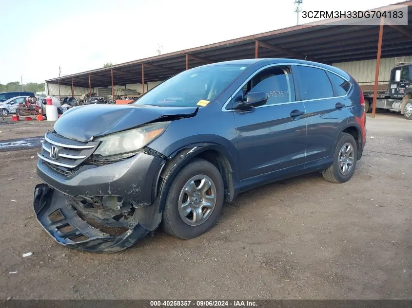 2013 Honda Cr-V Lx VIN: 3CZRM3H33DG704183 Lot: 40258357