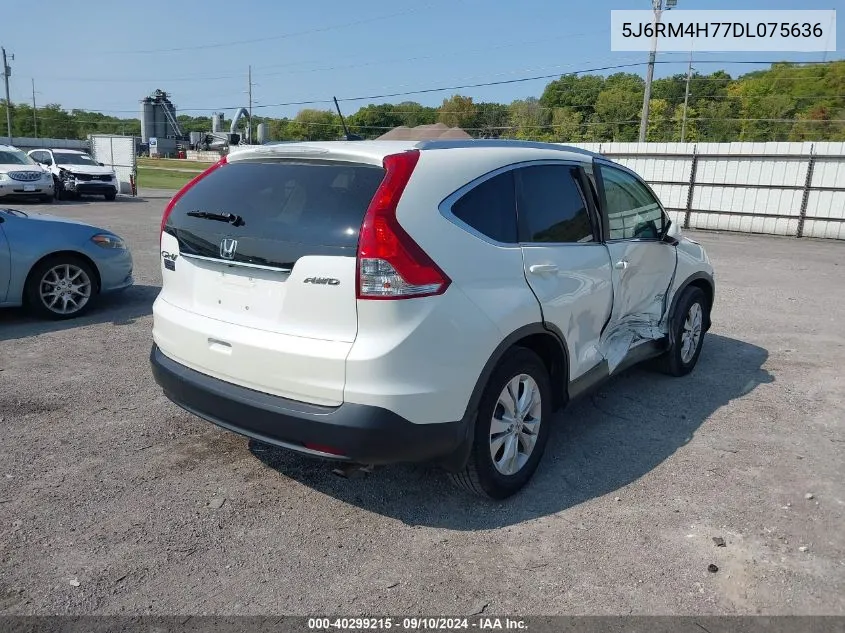 2013 Honda Cr-V Exl VIN: 5J6RM4H77DL075636 Lot: 40299215