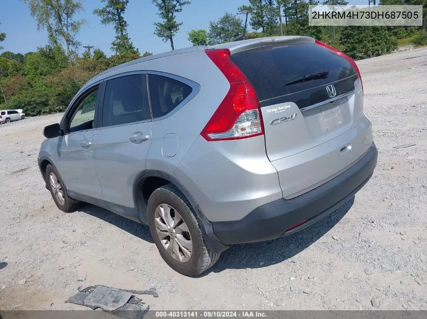 2HKRM4H73DH687505 2013 Honda Cr-V Ex-L