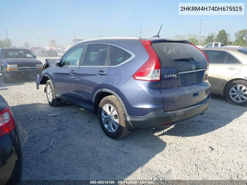 2013 Honda Cr-V Exl VIN: 2HKRM4H74DH675525 Lot: 40314180