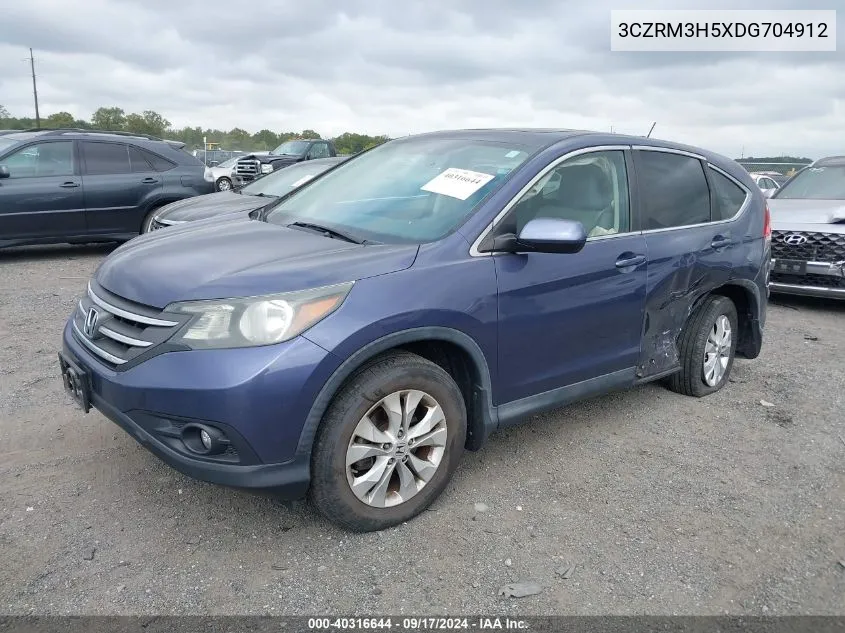 2013 Honda Cr-V Ex VIN: 3CZRM3H5XDG704912 Lot: 40316644