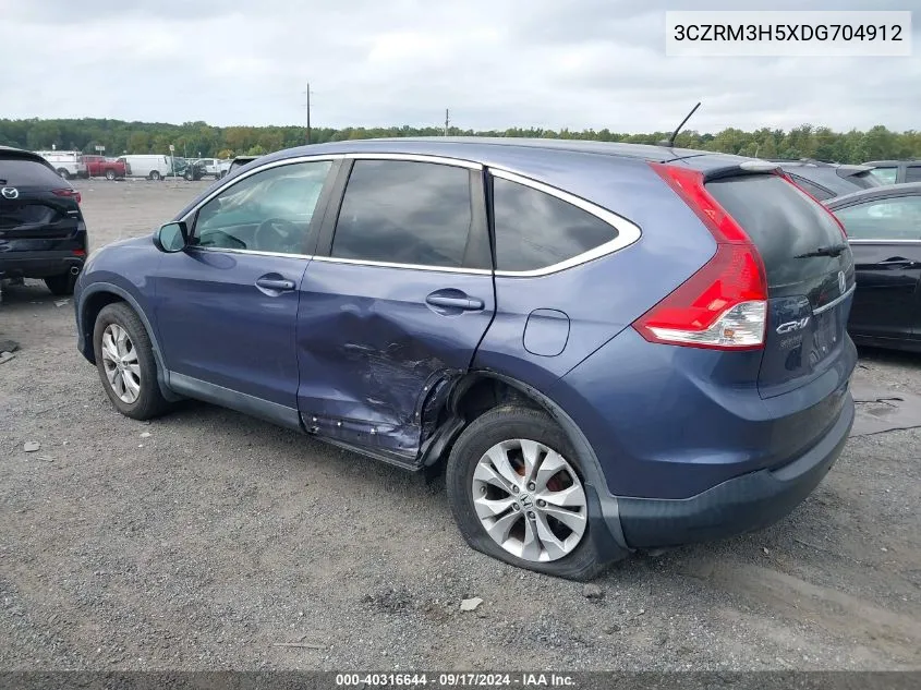 2013 Honda Cr-V Ex VIN: 3CZRM3H5XDG704912 Lot: 40316644