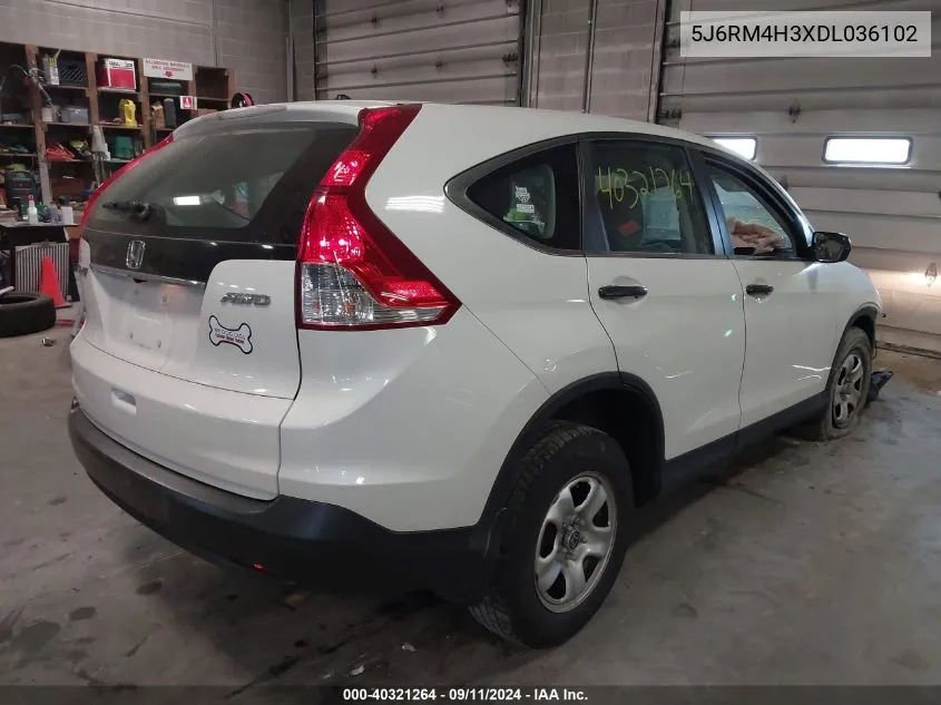 2013 Honda Cr-V Lx VIN: 5J6RM4H3XDL036102 Lot: 40321264