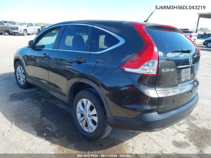 2013 Honda Cr-V Ex VIN: 5J6RM3H56DL043219 Lot: 40321354