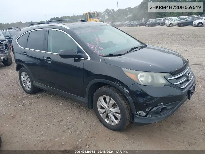 2013 Honda Cr-V Ex-L VIN: 2HKRM4H73DH669649 Lot: 40329988