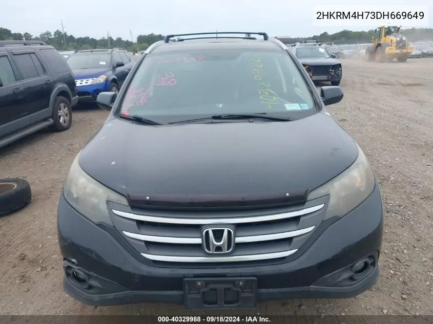 2013 Honda Cr-V Ex-L VIN: 2HKRM4H73DH669649 Lot: 40329988