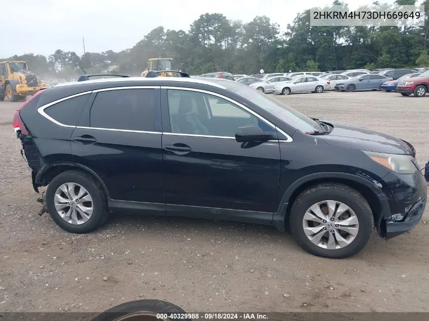 2HKRM4H73DH669649 2013 Honda Cr-V Ex-L