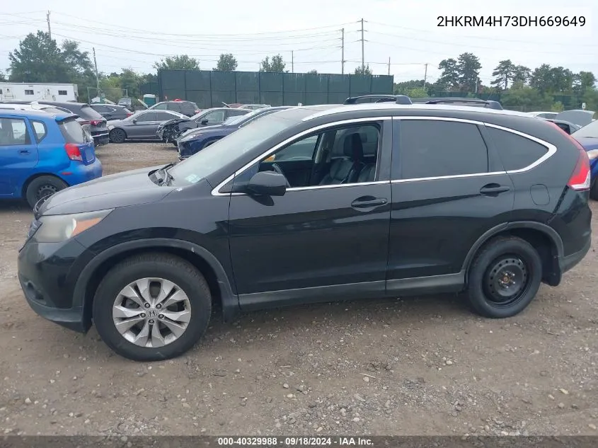 2HKRM4H73DH669649 2013 Honda Cr-V Ex-L