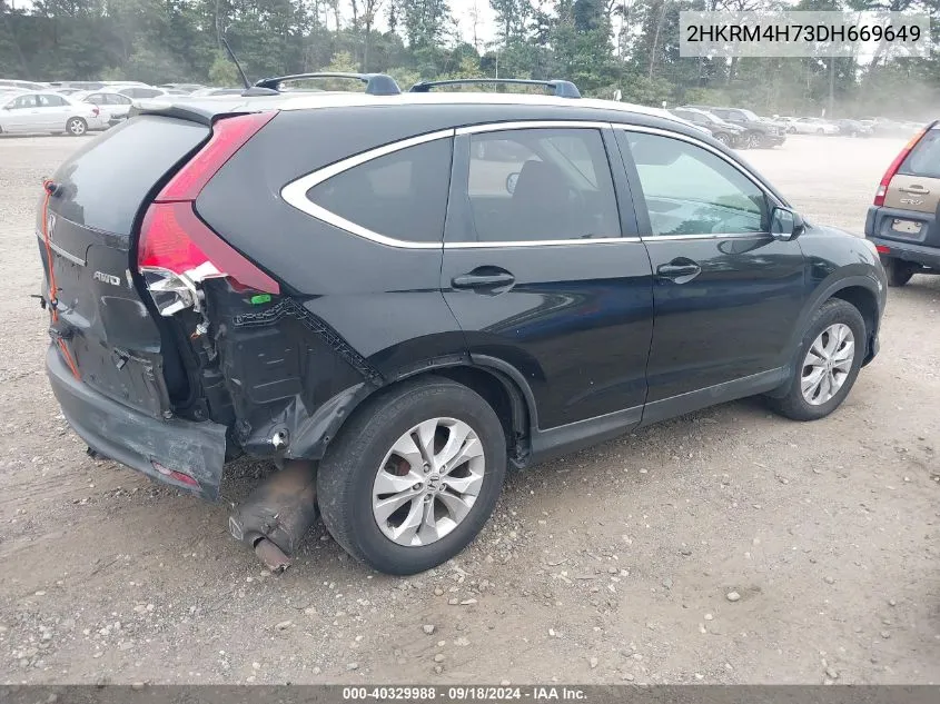 2HKRM4H73DH669649 2013 Honda Cr-V Ex-L