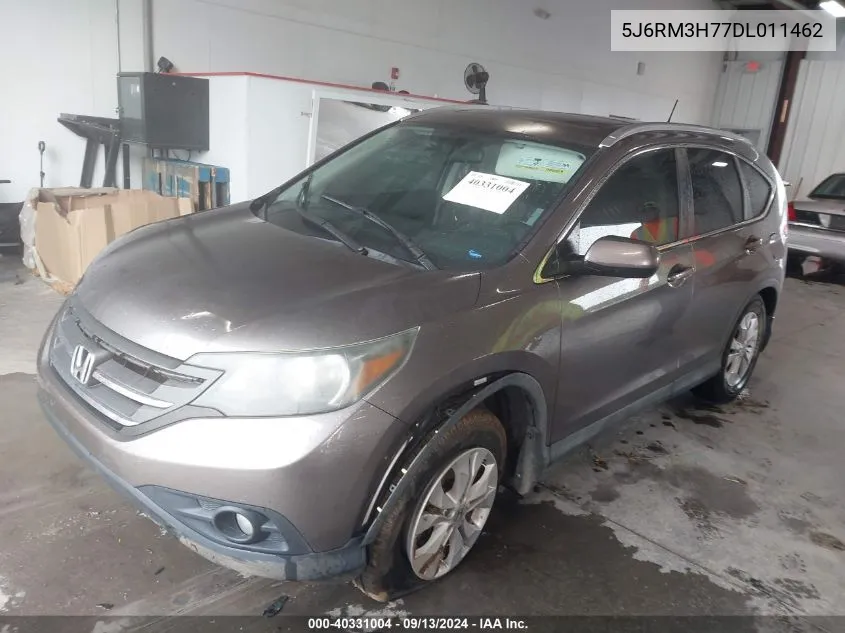 2013 Honda Cr-V Ex-L VIN: 5J6RM3H77DL011462 Lot: 40331004