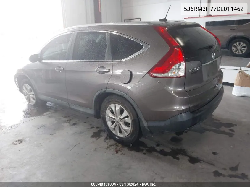 2013 Honda Cr-V Ex-L VIN: 5J6RM3H77DL011462 Lot: 40331004