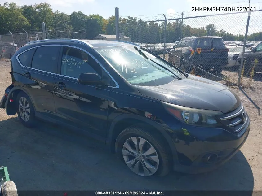 2013 Honda Cr-V Exl VIN: 2HKRM3H74DH522041 Lot: 40331124