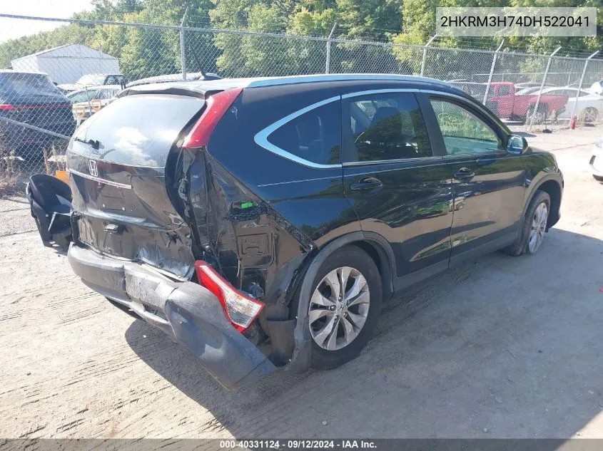 2013 Honda Cr-V Exl VIN: 2HKRM3H74DH522041 Lot: 40331124