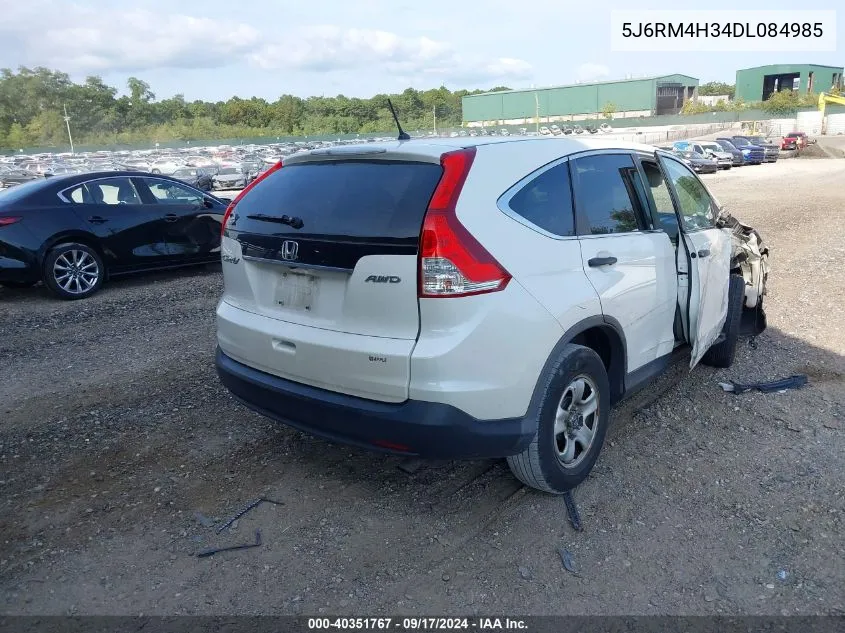 2013 Honda Cr-V Lx VIN: 5J6RM4H34DL084985 Lot: 40351767