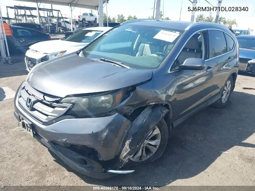 2013 Honda Cr-V Exl VIN: 5J6RM3H71DL028340 Lot: 40368170