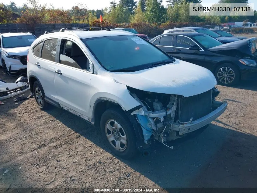 2013 Honda Cr-V Lx VIN: 5J6RM4H33DL07138 Lot: 40383148