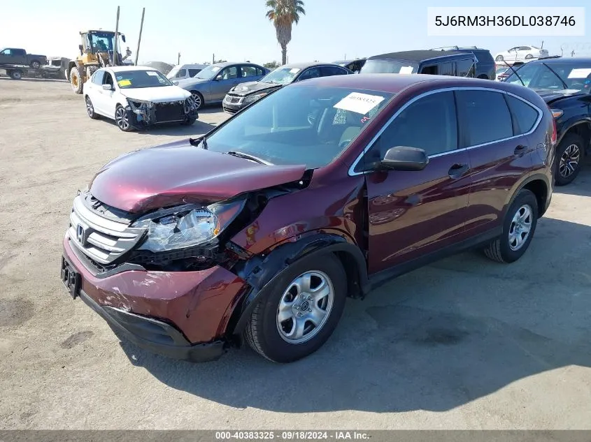 5J6RM3H36DL038746 2013 Honda Cr-V Lx