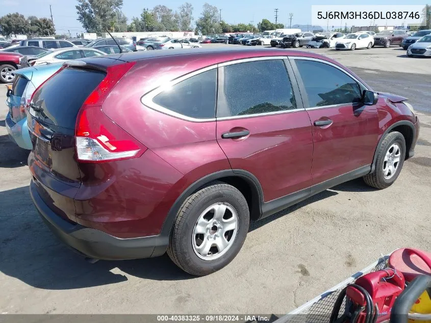 5J6RM3H36DL038746 2013 Honda Cr-V Lx