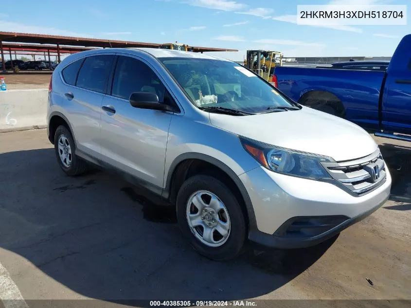 2013 Honda Cr-V Lx VIN: 2HKRM3H3XDH518704 Lot: 40385305