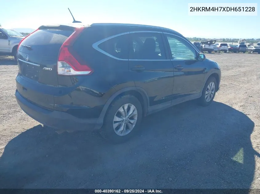 2HKRM4H7XDH651228 2013 Honda Cr-V Ex-L