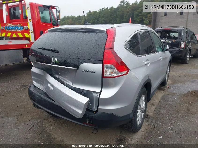 2013 Honda Cr-V Ex-L VIN: 2HKRM4H73DH666153 Lot: 40401719