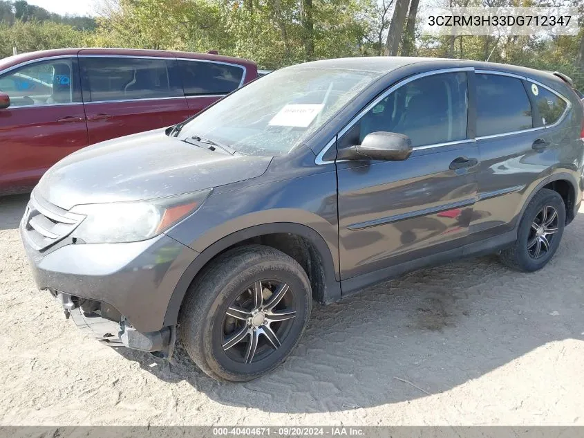 2013 Honda Cr-V Lx VIN: 3CZRM3H33DG712347 Lot: 40404671