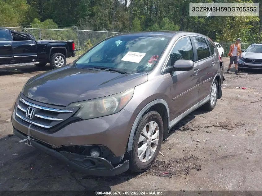 2013 Honda Cr-V Ex VIN: 3CZRM3H59DG705355 Lot: 40406670