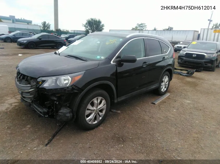 2013 Honda Cr-V Ex-L VIN: 2HKRM4H75DH612014 Lot: 40408552